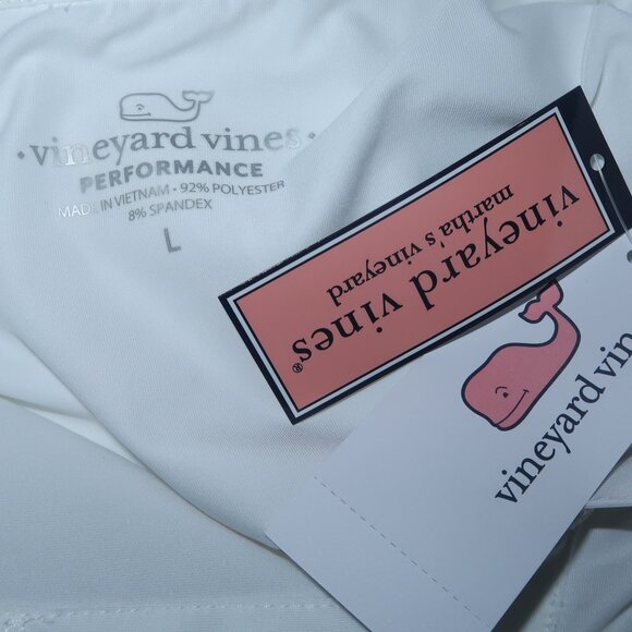 NWT Womens Vineyard Vines Performance White Cap Sleeveless Golf Polo Shirt sz L - Picture 5 of 5